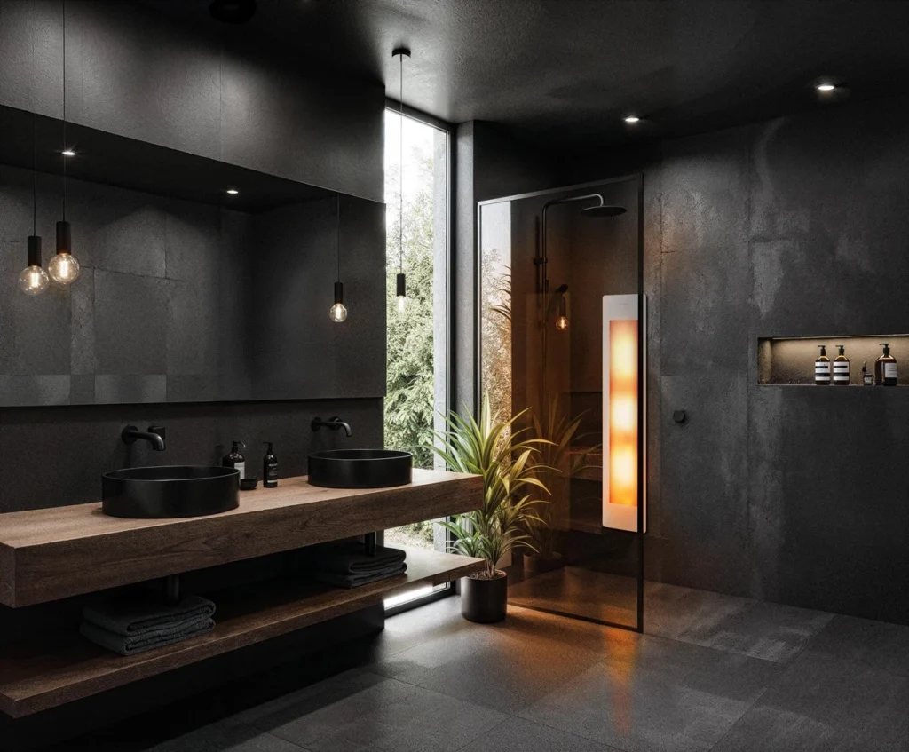 Sunshower met infrarood licht
